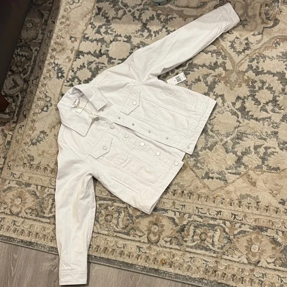 NWT BLANKNYC white denim “Fringe Jacket” - Picture 1 of 11